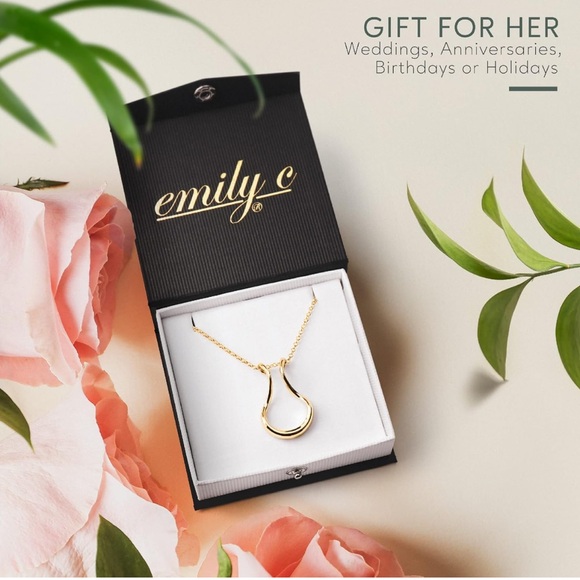 Emily C Original Patented Ring Holder Necklace - Gift For Her - Picture 6 of 9